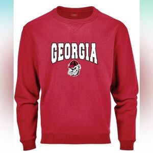 boxercraft Men's NCAA Georgia Bulldogs Team Logo Fleece Crew NWT Size‎ XL